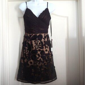 Sue Wong Black Cocktail Romantic intricate Lace Y2k Party Event Dress 2